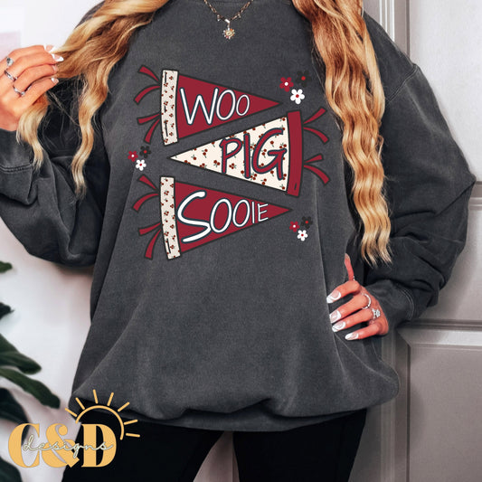 Arkansas University Cropped Tees & Sweatshirts