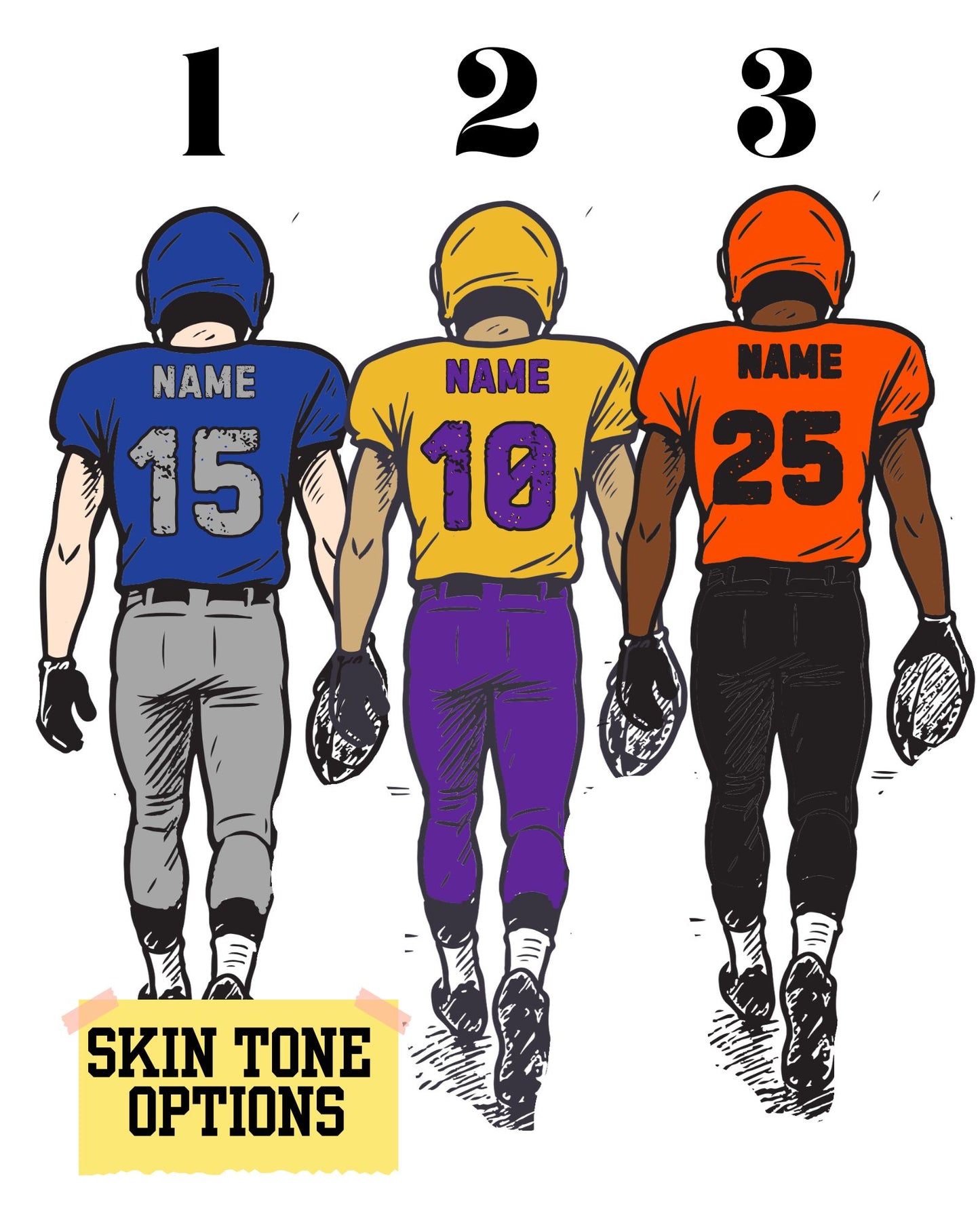 Custom Football Mom T-Shirt | Personalized Team Colors, Name & Number