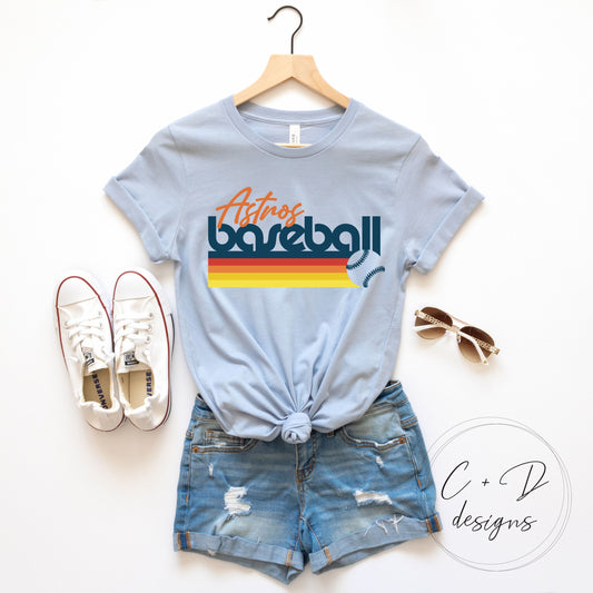 Retro Houston Baseball Tee