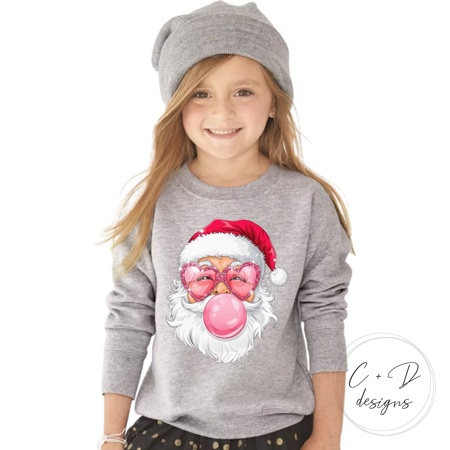 SANTA BLOWING BUBBLE Holiday Sweatshirts & T-shirts