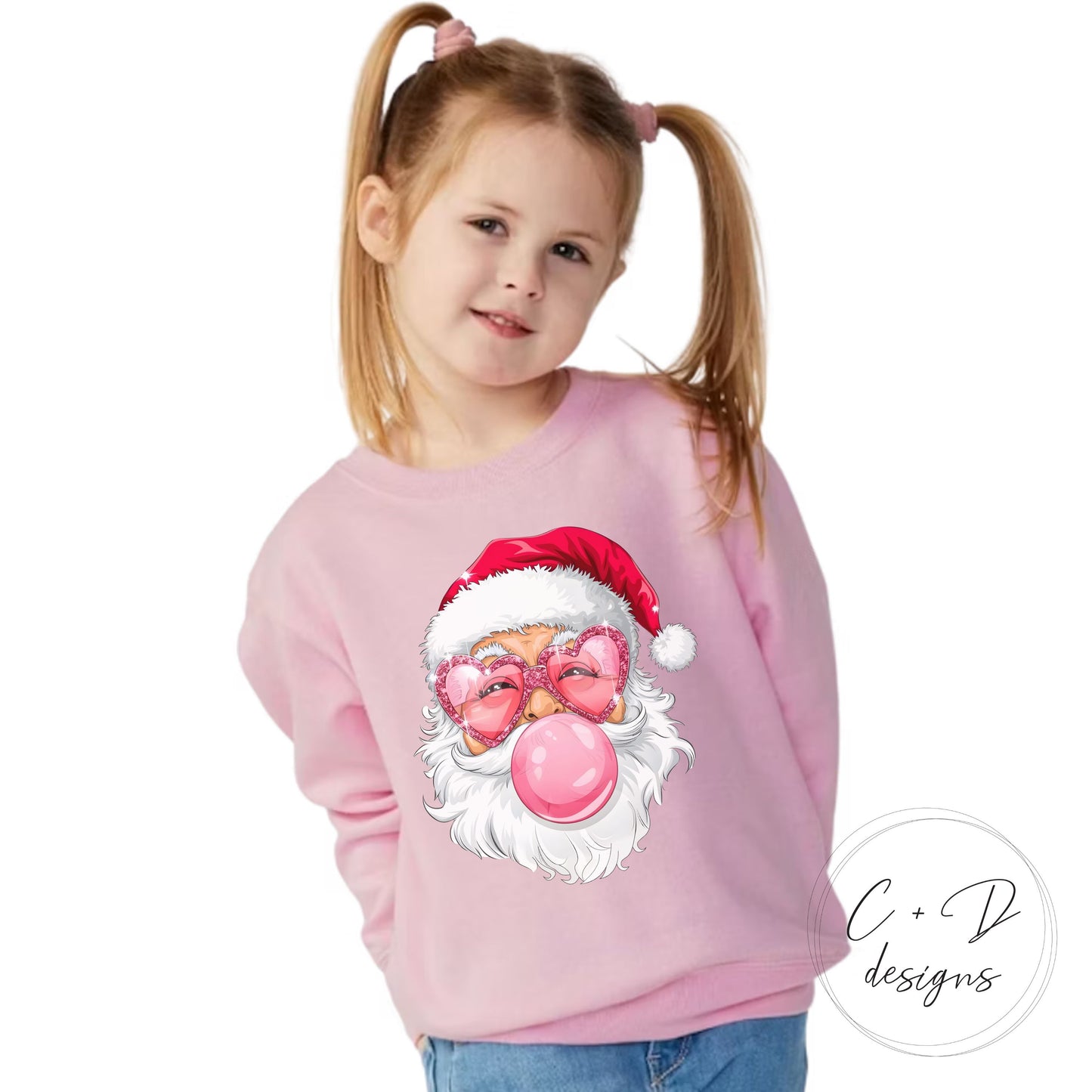 SANTA BLOWING BUBBLE Holiday Sweatshirts & T-shirts