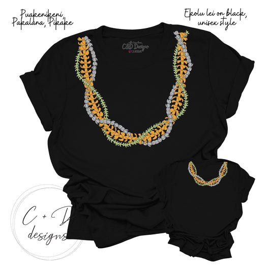 Ekolu Lei T-shirt Puakenikeni/Pikake/Pakalana