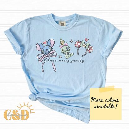 Blue Alien Magical Mouse Ears Trio