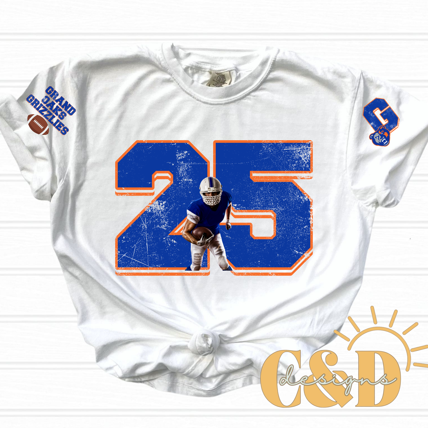 Football Mom Tee (Add Your Own Photo)