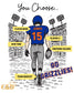 Custom Football Mom T-Shirt | Personalized Team Colors, Name & Number