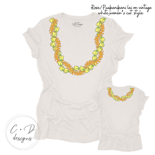 Puakenikeni/Roselani Lei T-shirt