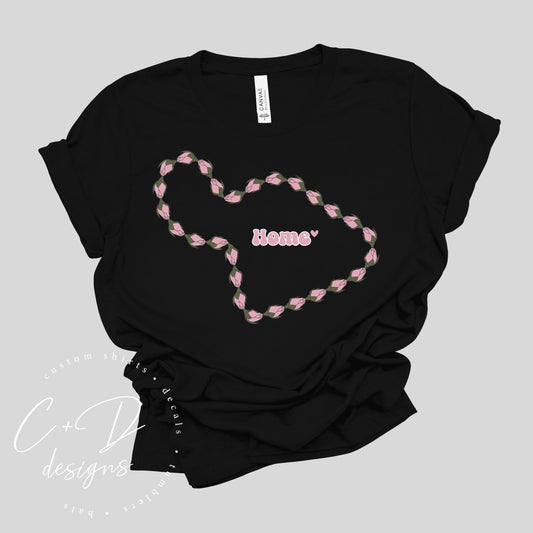 At home on Maui, Roselani Lei T-shirt