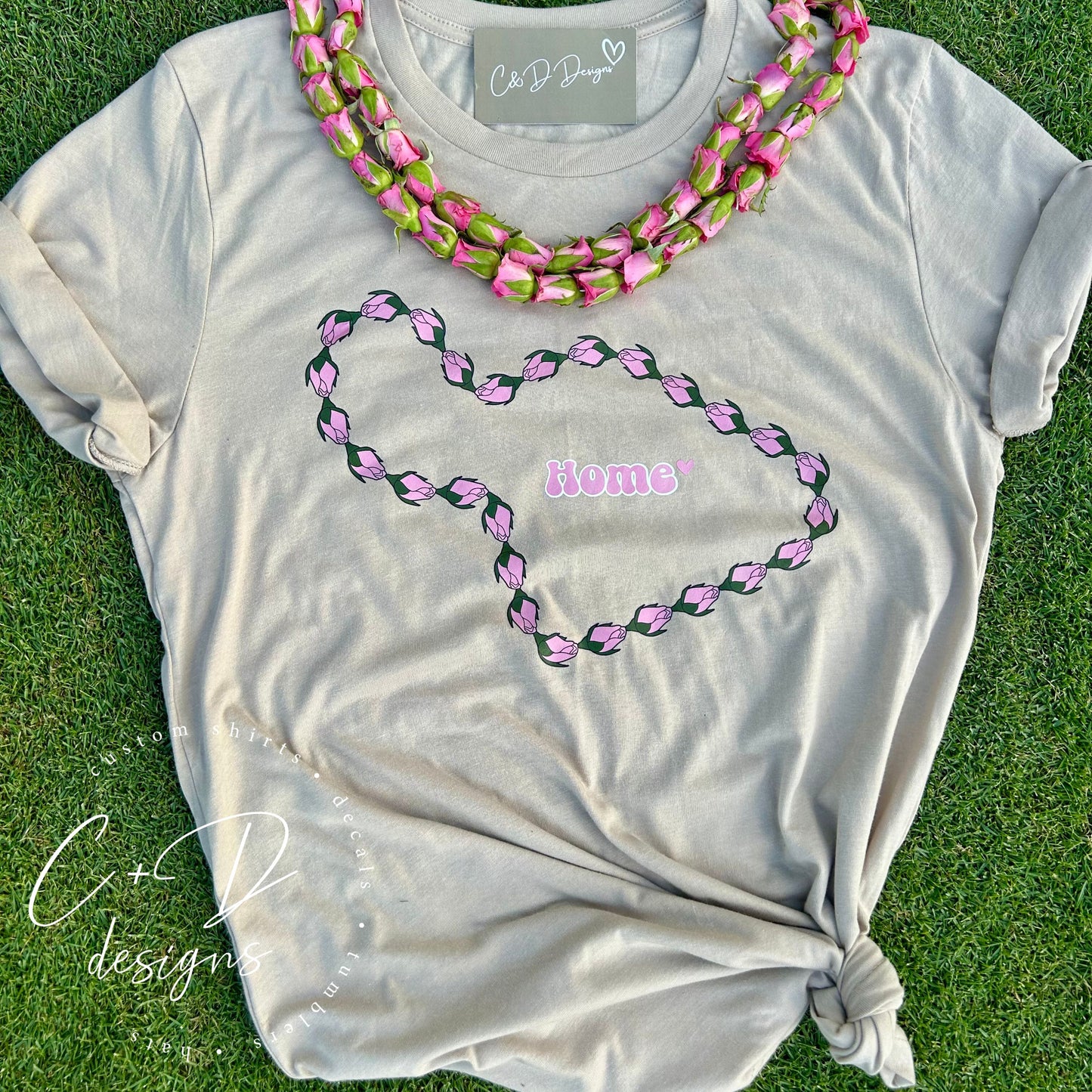 At home on Maui, Roselani Lei T-shirt