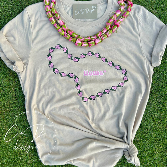 At home on Maui, Roselani Lei T-shirt