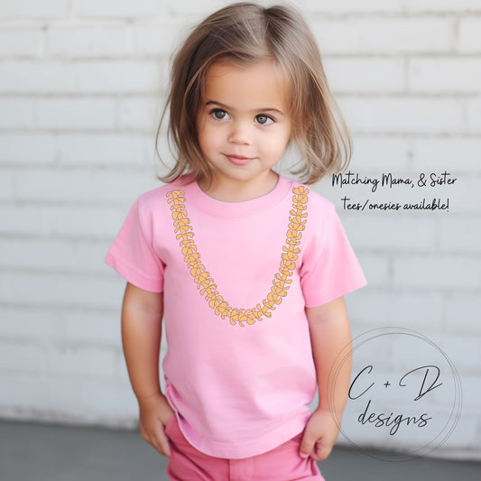 Puakenikeni Lei Keiki Tees